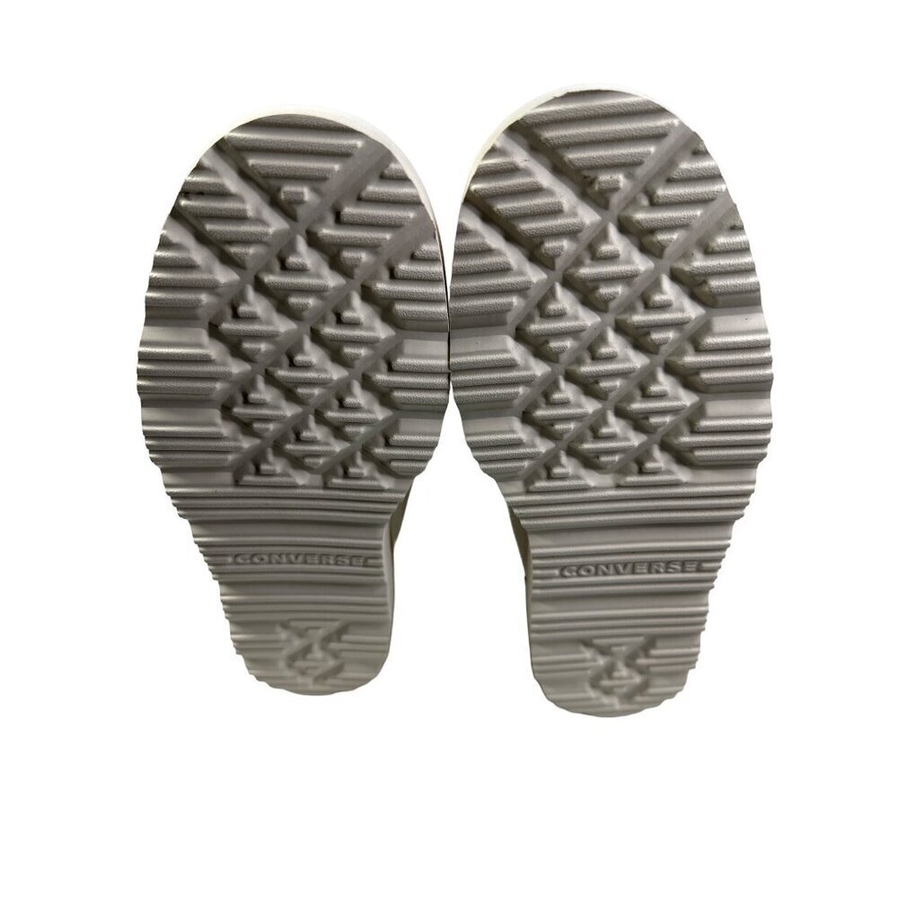 Converse Chuck Taylor All Star Shoes Womens Size 10 White Leather High Top Boots - Picture 15 of 16